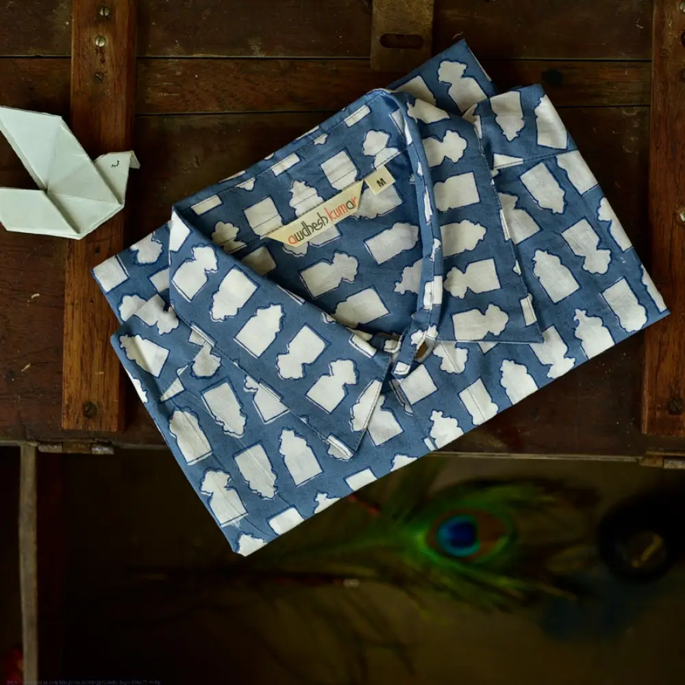 Sing of Spring ✯ Sanganeri ✯ Cotton Full Shirt ✯ 13