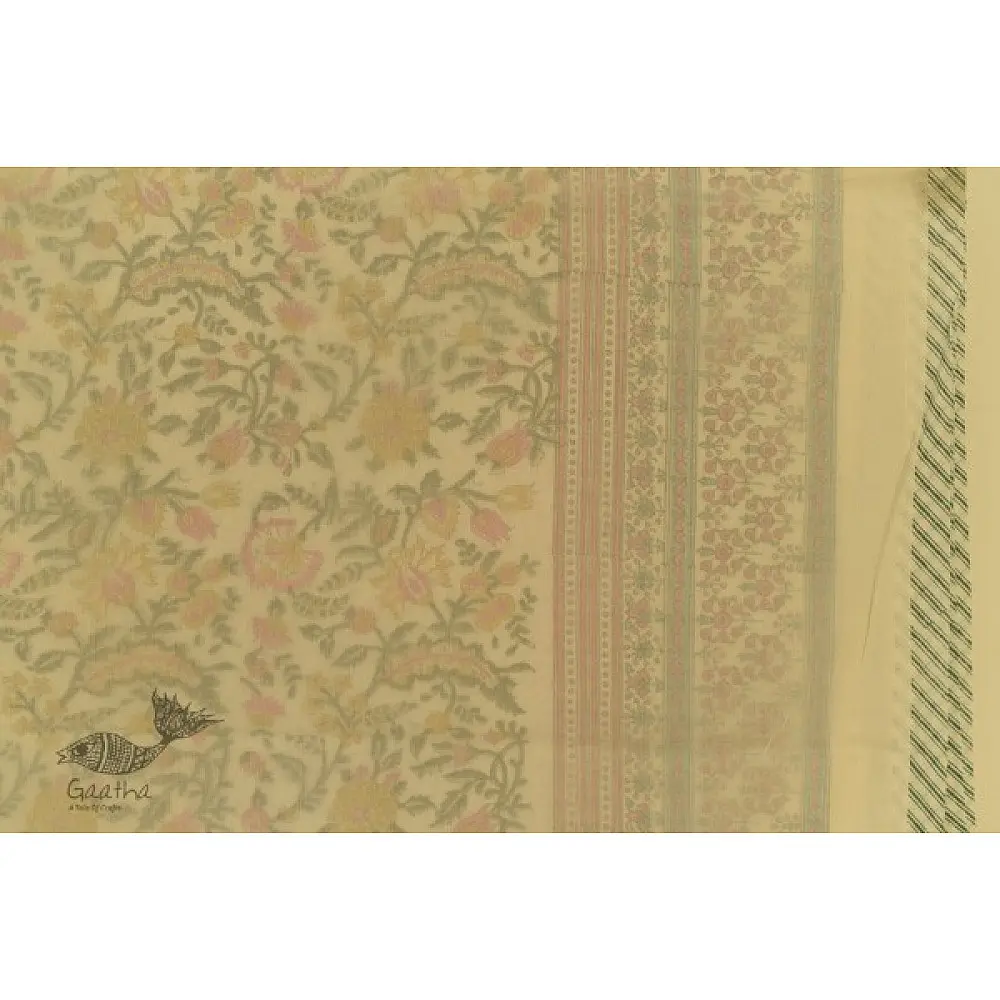 shop Dohar Double Side Hand Block Printed Mul Cotton