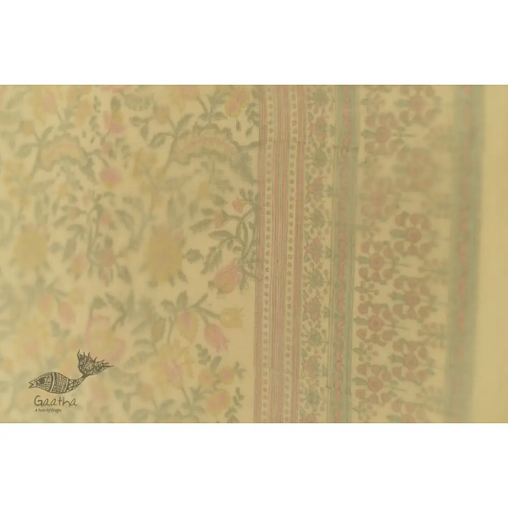 shop Dohar Double Side Hand Block Printed Mul Cotton