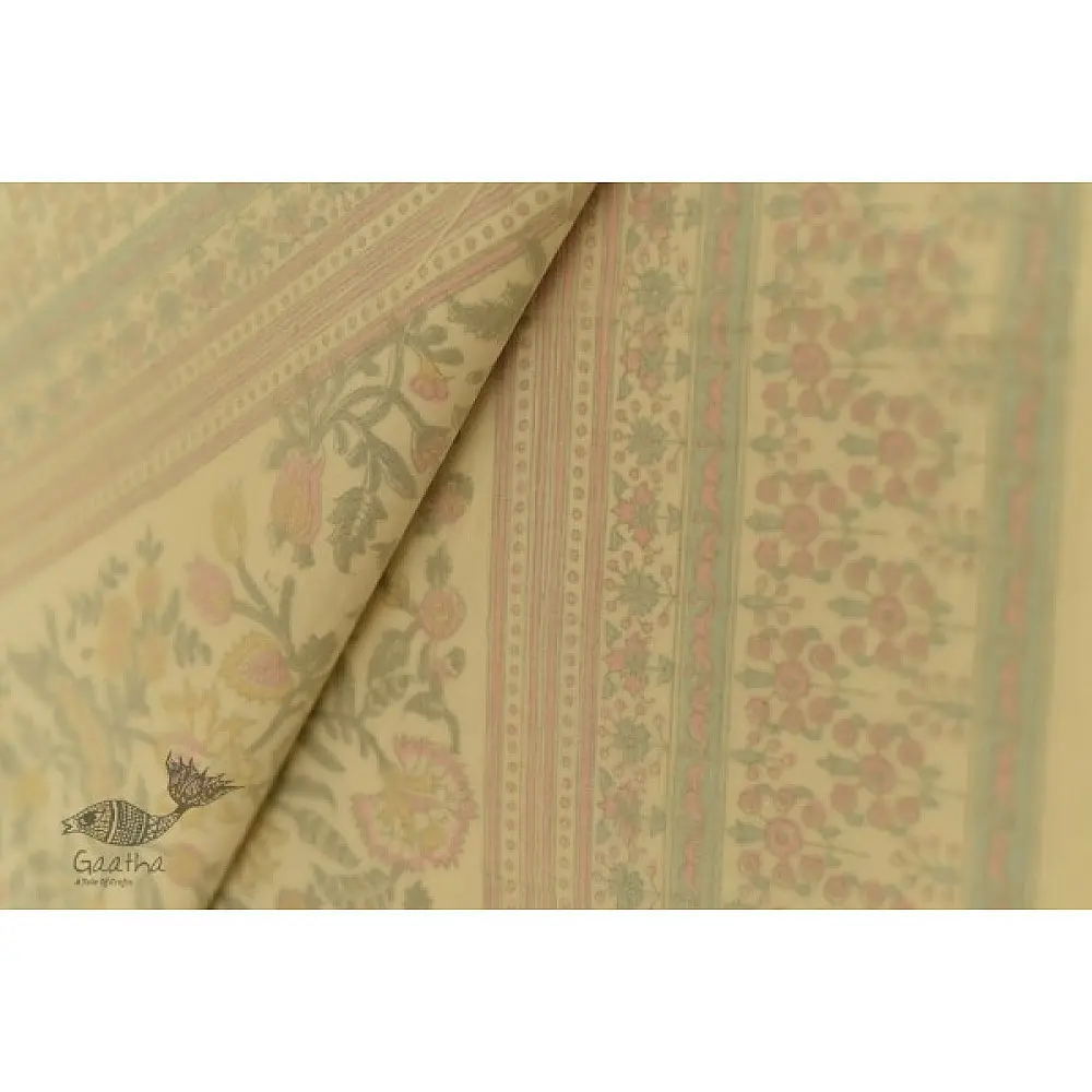 shop Dohar Double Side Hand Block Printed Mul Cotton