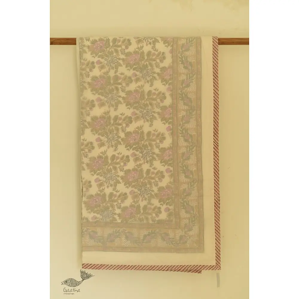 shop Dohar Double Side Hand Block Printed Mul Cotton