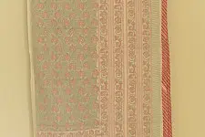 Slumberland | Dohar Double Side Hand Block Red Rose Printed - Mul Cotton - Double Bed