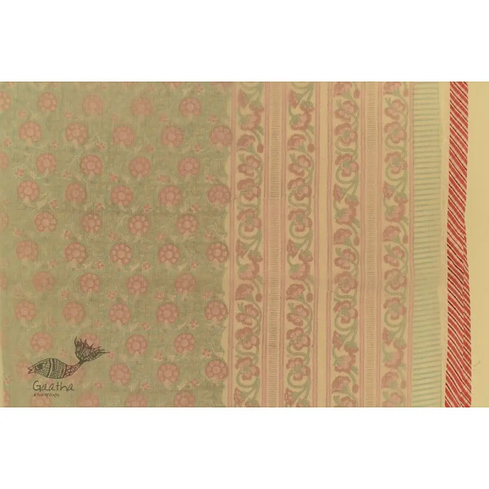 shop Dohar Double Side Hand Block Printed Mul Cotton