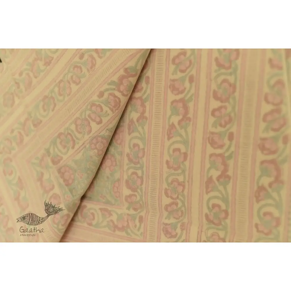 shop Dohar Double Side Hand Block Printed Mul Cotton
