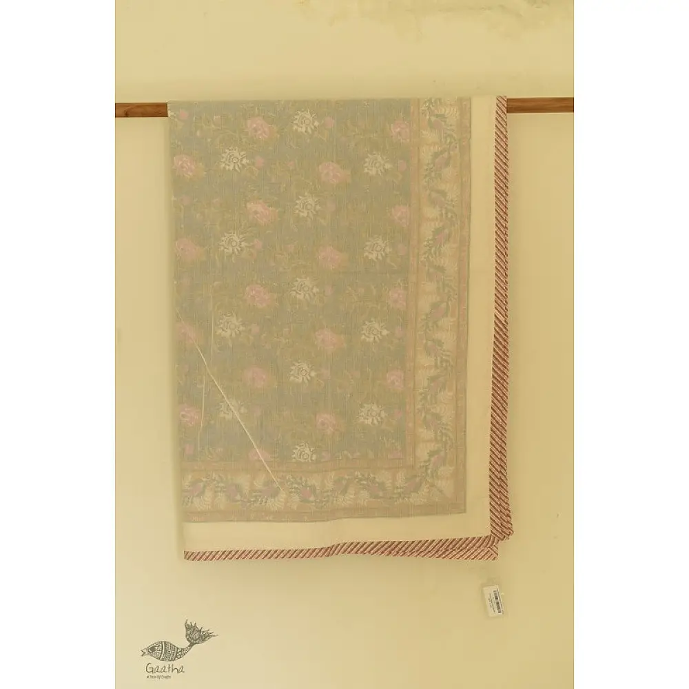 shop Dohar Double Side Hand Block Printed Mul Cotton