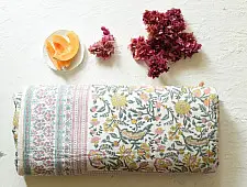 Slumberland | Sanganeri Block Printed Flannel with Cotton Filling - Double Bed