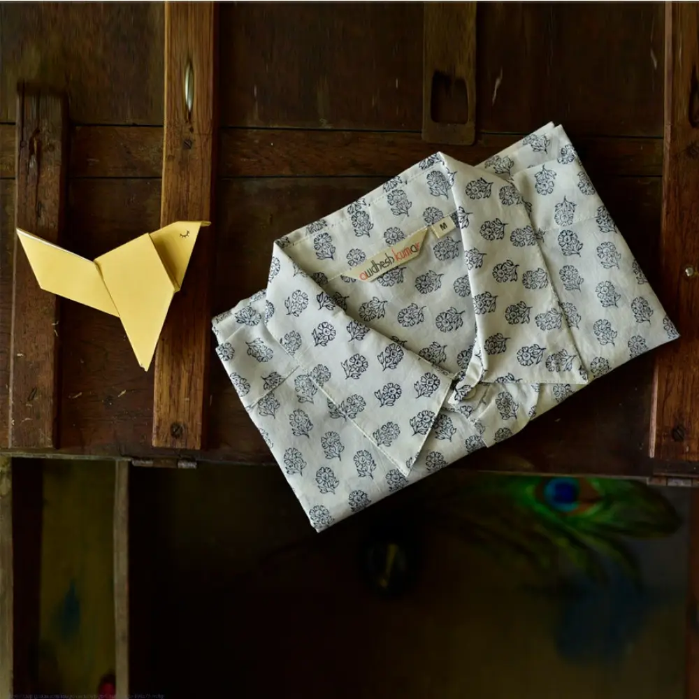 Sing of Spring ✯ Sanganeri ✯ Cotton Half Sleeve Shirt ✯ 17