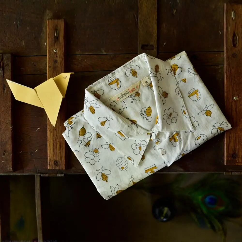 Sing of Spring ✯ Sanganeri ✯ Cotton Half Sleeve Shirt ✯ 18