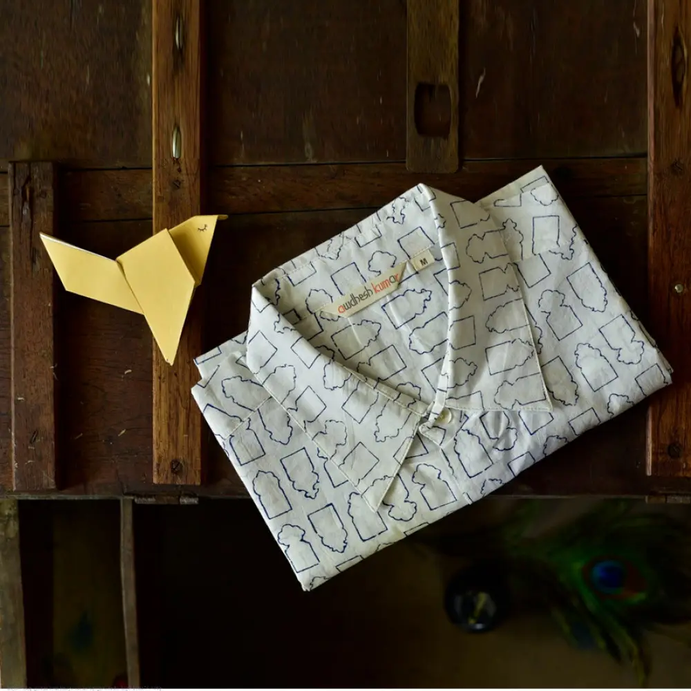 Sing of Spring ✯ Sanganeri ✯ Cotton Half Sleeve Shirt ✯ 19