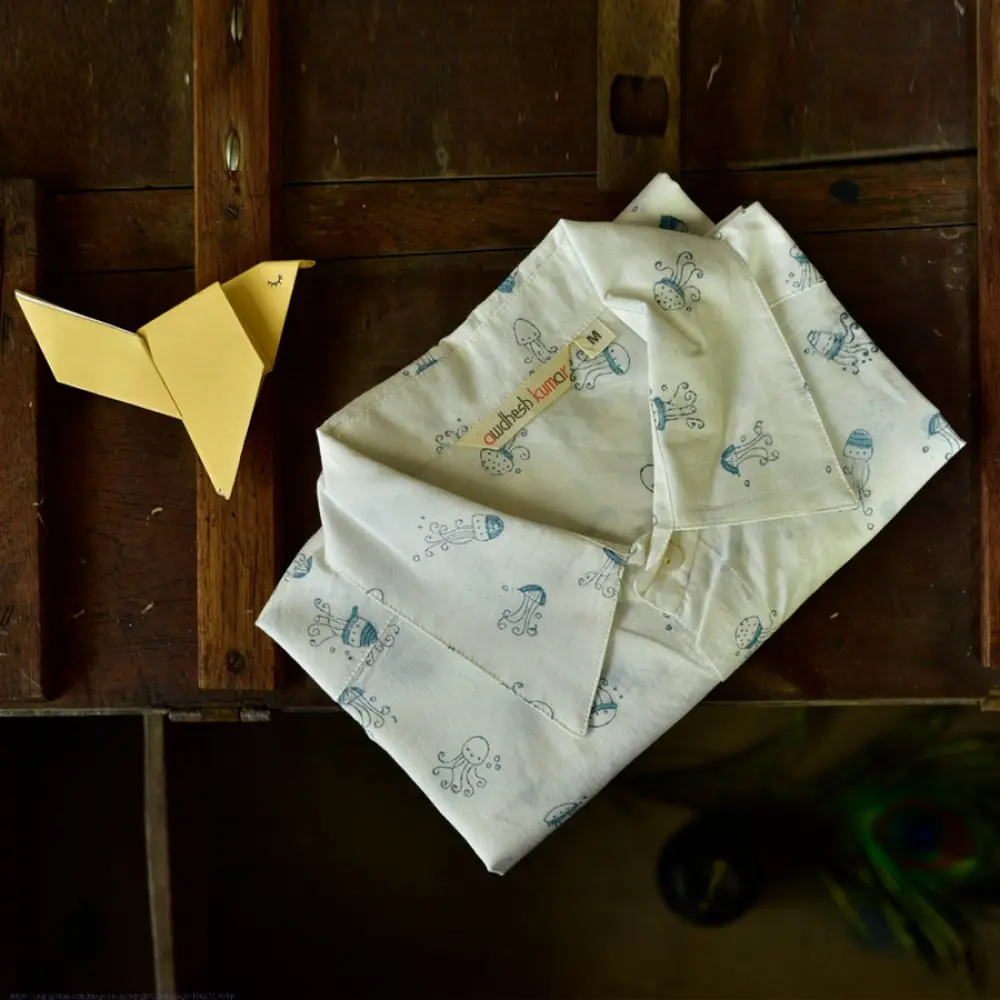 Sing of Spring ✯ Sanganeri ✯ Cotton Half Sleeve Shirt ✯ 24