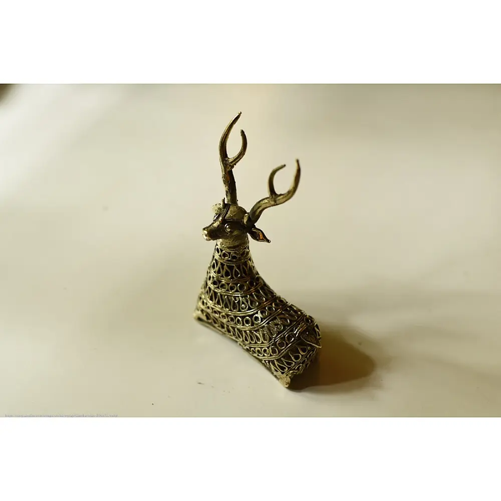 buy Handmade Brass Dhokra - Hiran / Deer