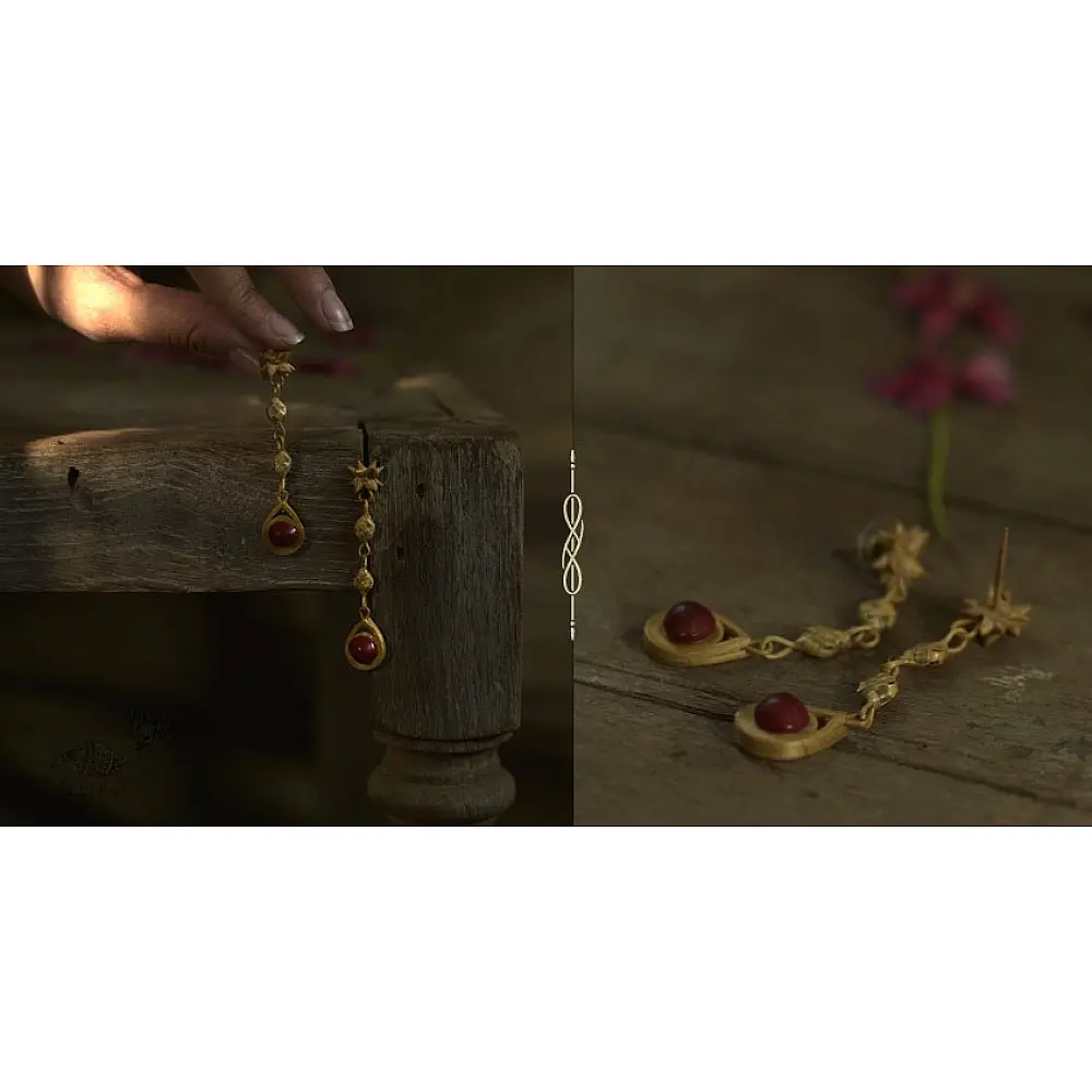 shop handmade bamboo jewelry - Earrings