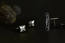 Bidri ♣ Inlay Cufflinks - Set of Two (Three Options) ♣ 41