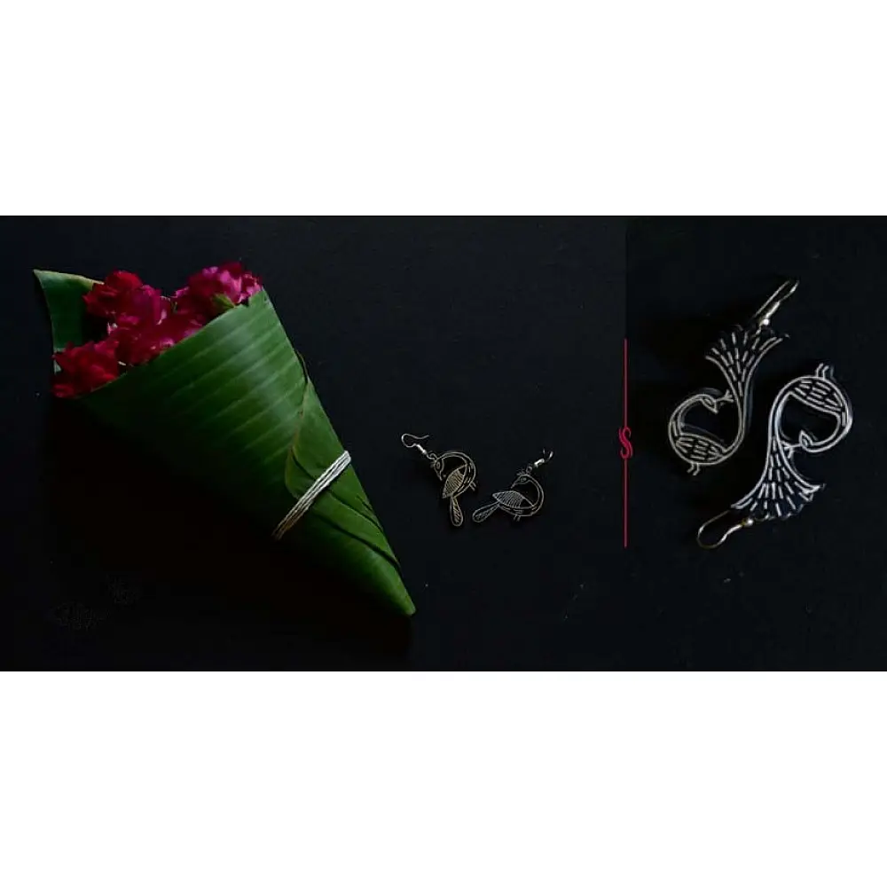 exclusive new collection of Silver Inlaid Earring 42D