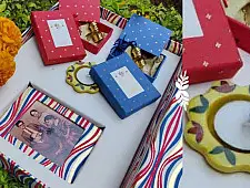 Boond . बूँद ● Gift Hamper - Natural Essential Fragrant Oils Motia & Maati + Ceramic Diya + Photo Frame 