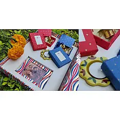 Boond . बूँद ● Gift Hamper - Natural Essential Fragrant Oils Motia & Maati + Ceramic Diya + Photo Frame 