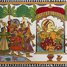 Phad Painting - Ganesh Chaturthi