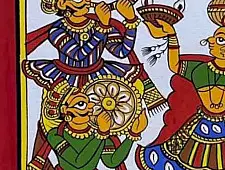 Phad Painting - Enjoying Dance & Music