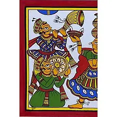 Phad Painting - Enjoying Dance & Music