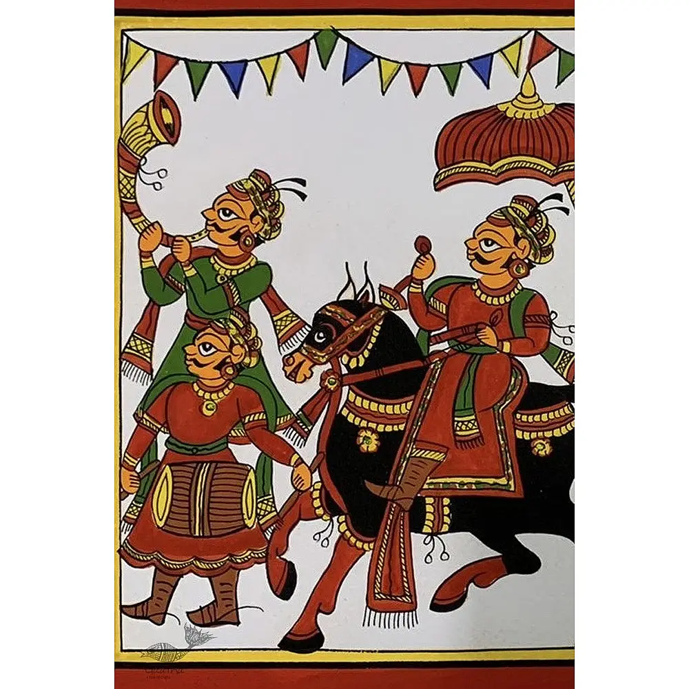 shop Phad Painting - Horse ride