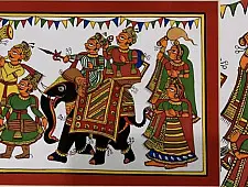 Phad Painting - Elephant Ride