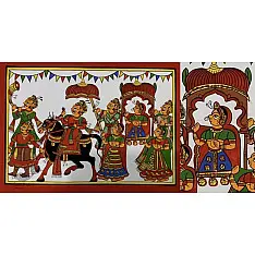 Phad Painting - Horse Ride
