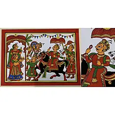 Phad Painting With Natural Colors