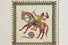 Tribal Art Painting - Horse Riders