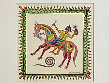 Tribal Art Painting - Horse Riders