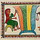 shop Tribal Art Painting - Harvest Traditions - Trading Grains in the Village