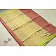 shop Handwoven cotton saree Carrot Red