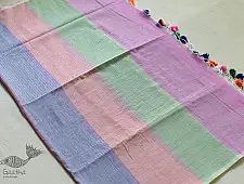 Avanti ✽ Handloom Cotton Saree With Colorful Stripes 