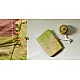 shop Handwoven cotton saree Carrot Red