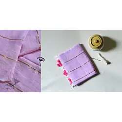 Avanti ✽ Handwoven Cotton Saree - Pink