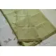 Kota Checked Zari Cotton Saree in Light Green Colour