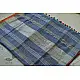 Handloom Linen Saree in Blue Colour