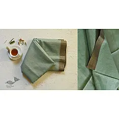 Flavour of Morning ✽ Kota Checked Zari Cotton Saree in Sky Blue Colour