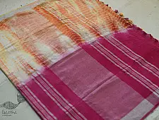 Flavour of Morning ✽ Orange & Pink Linen Saree Flavour of Morning ✽ Orange & Pink Linen Saree