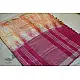 Orange & Pink Linen Saree