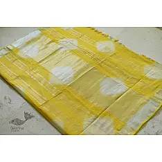 Flavour of Morning ✽ Yellow Linen Gotta Patti work saree