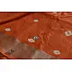 Orange & Pink Linen Saree with Gotta Patti Work