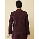 shop Handwoven Cotton - Purple Cotton Long Kurta With Jacket (Set of 2) 