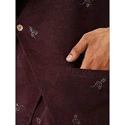 Ekansh . एकांश | Handwoven Cotton - Purple Cotton Long Kurta With Jacket (Set of 2) Ekansh . एकांश | Handwoven Cotton - Purple Cotton Long Kurta With Jacket (Set of 2)