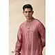 shop Blush Pink Chanderi Kurta  