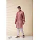 shop Blush Pink Chanderi Kurta  