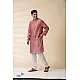 shop Blush Pink Chanderi Kurta  