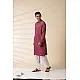 shop Majenta Handwoven Men Kurta 