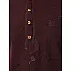 shop Handwoven Cotton - Wine Kurta