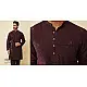 shop Handwoven Cotton - Wine Kurta