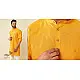 shop Handwoven Cotton - Yellow Kurta